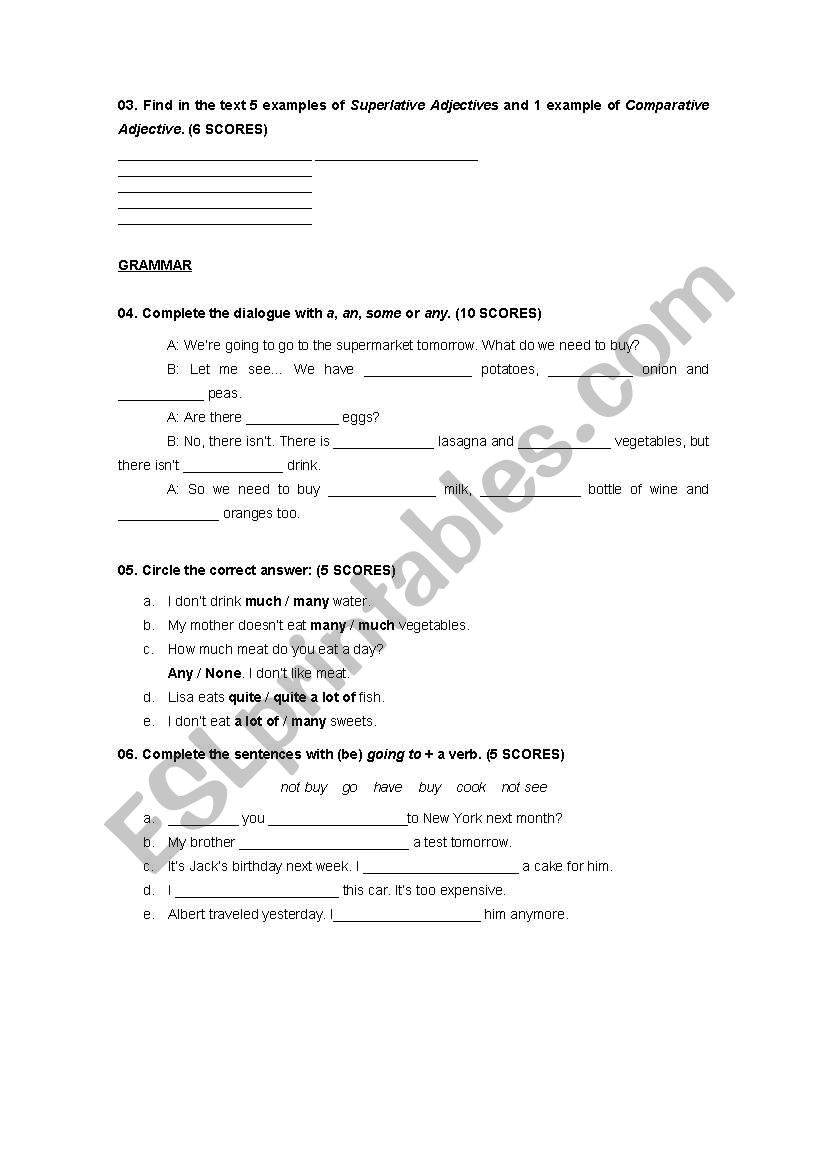 countables and uncountables worksheet
