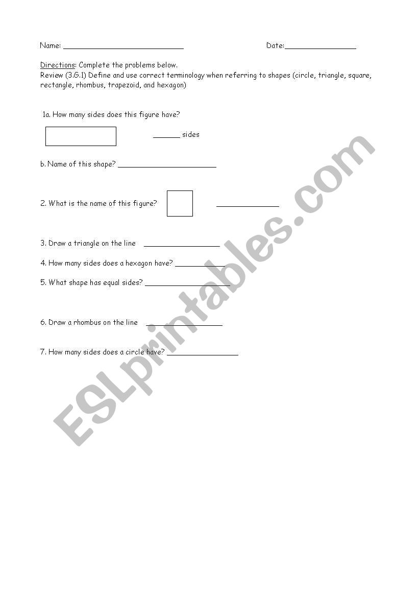 3rd grade math worksheet nyc standard 3.g.1