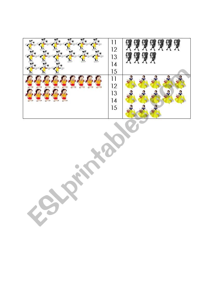 Count and Match worksheet