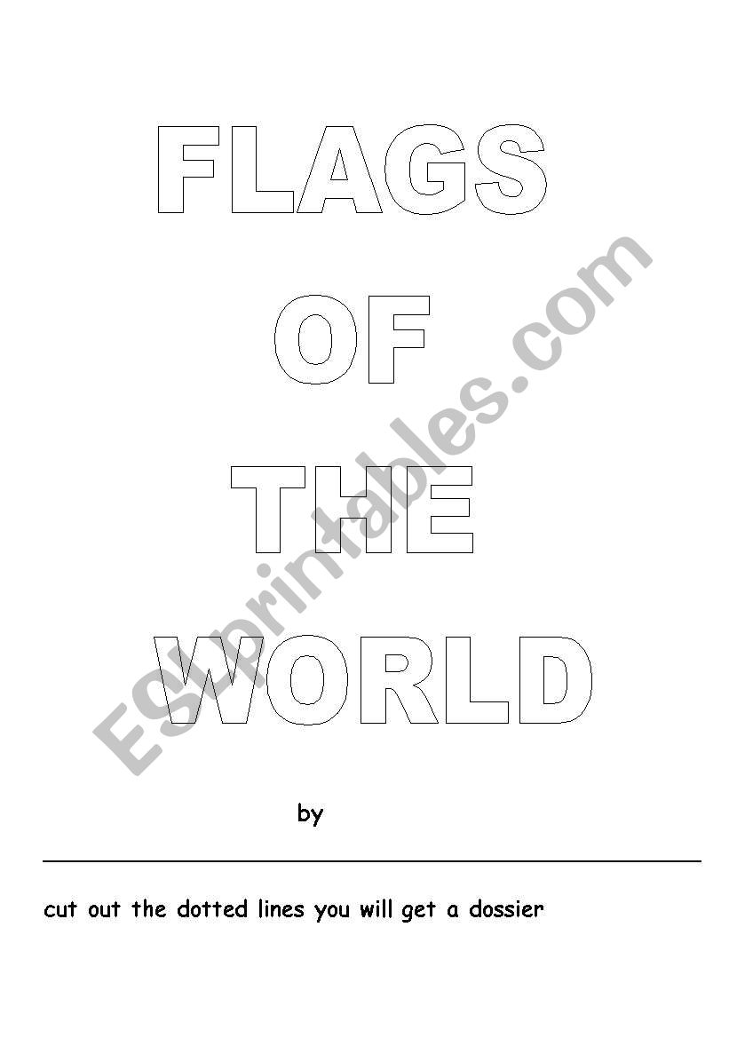 Flags of the world Minibook worksheet