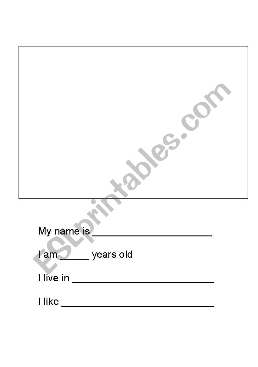 All about me writing prompts  worksheet