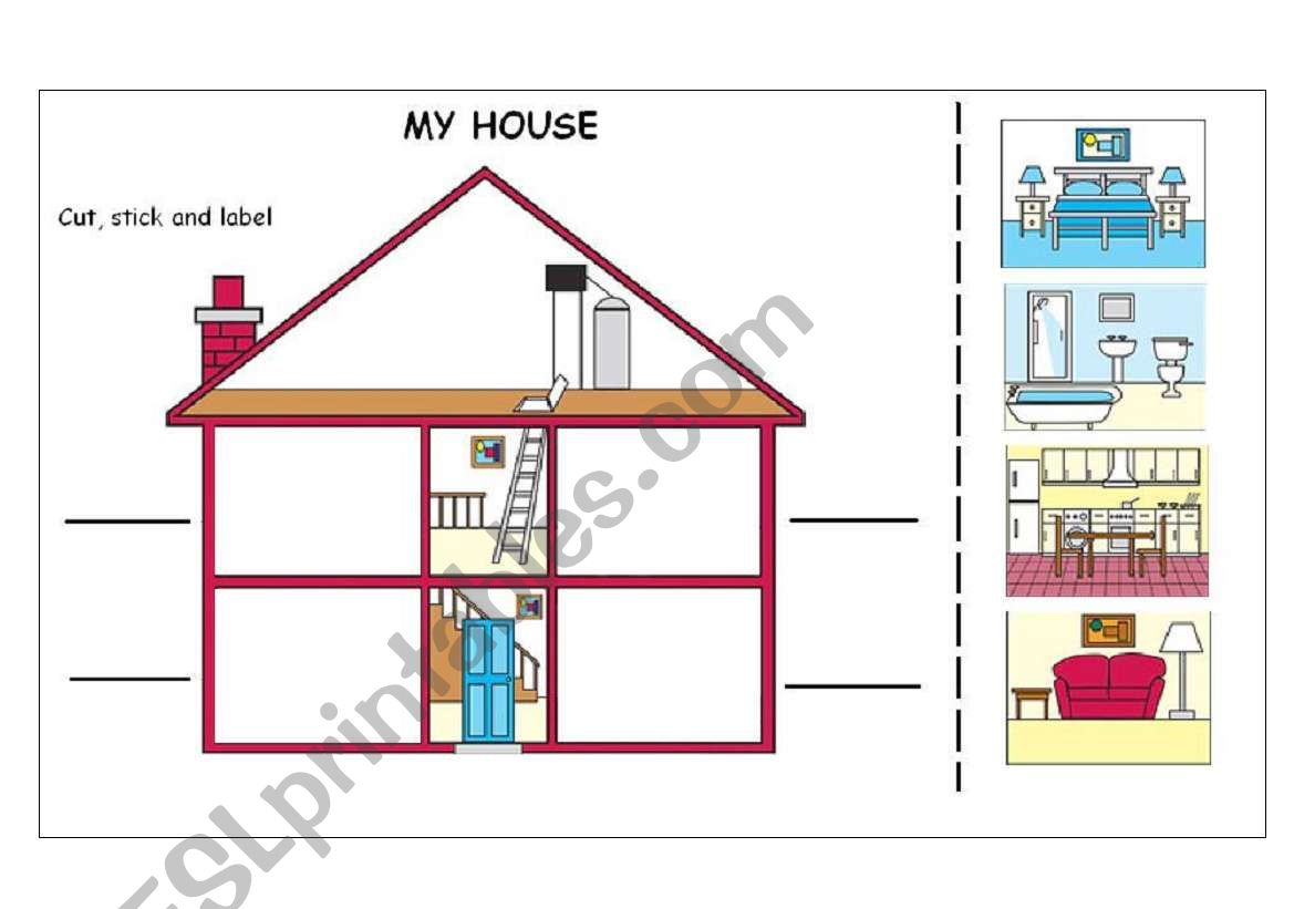 My House worksheet