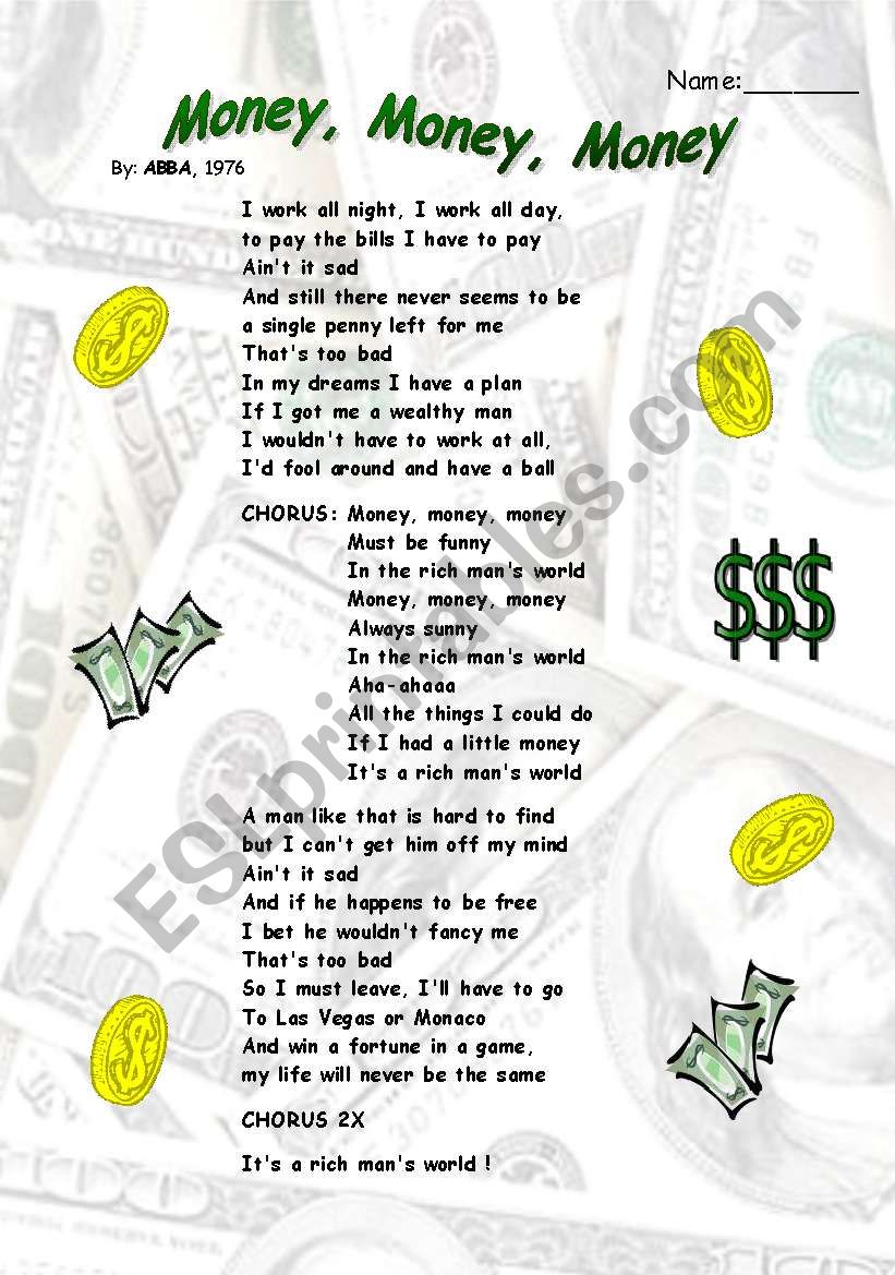 Money money store lyrics