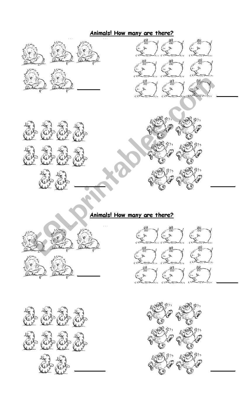 Animals! Let´s go to the jungle! - ESL worksheet by rocio88