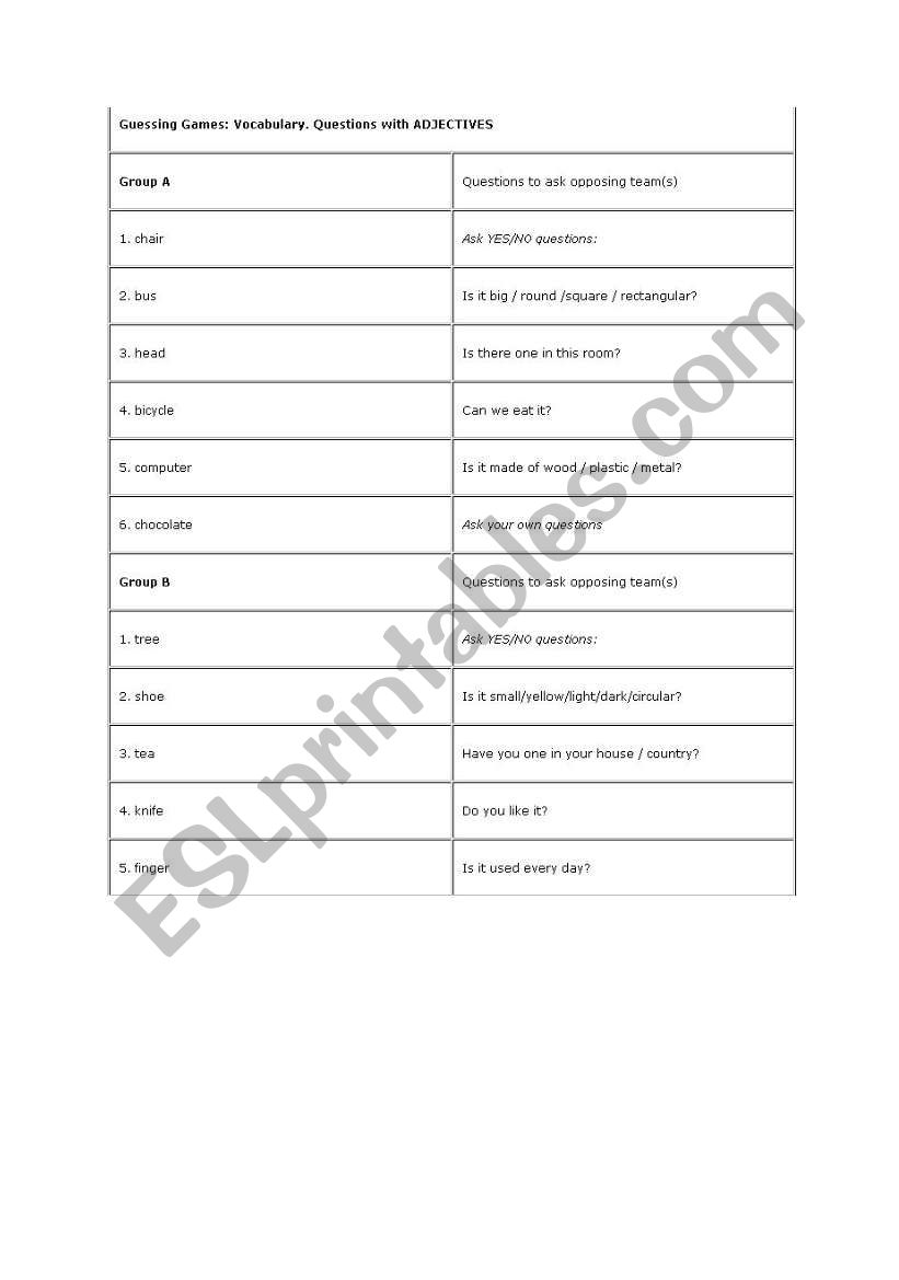 tets worksheet