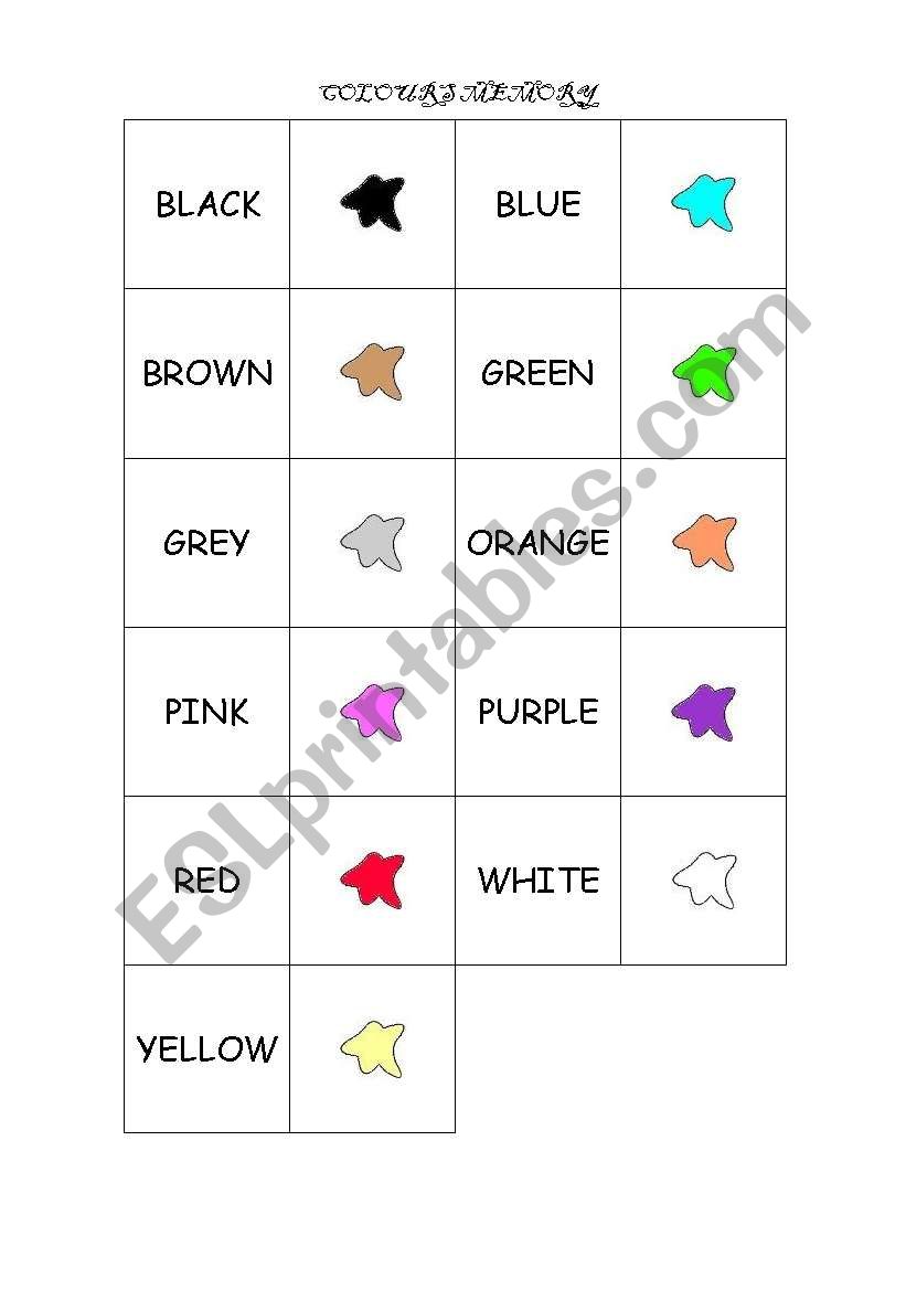COLOURS DOMINO - ESL worksheet by cristinacarre
