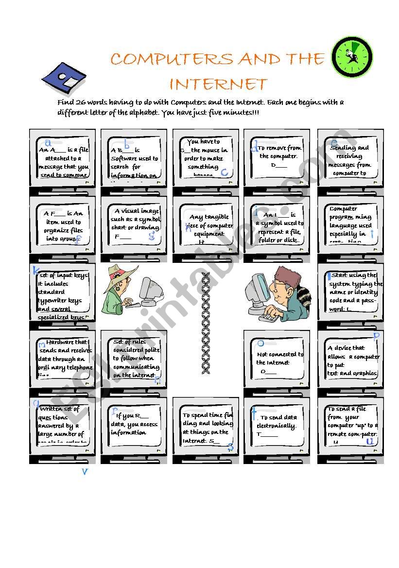 research a topic on the internet worksheet