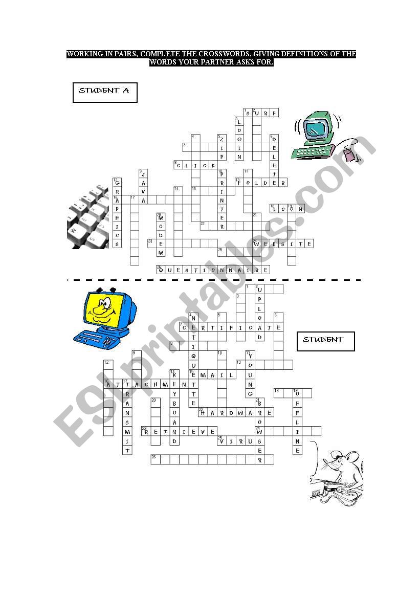 COMPUTERS AND THE INTERNET 2 worksheet