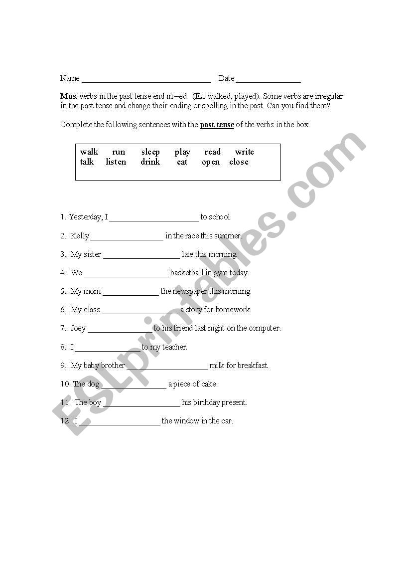 english-worksheets-past-tense-verbs