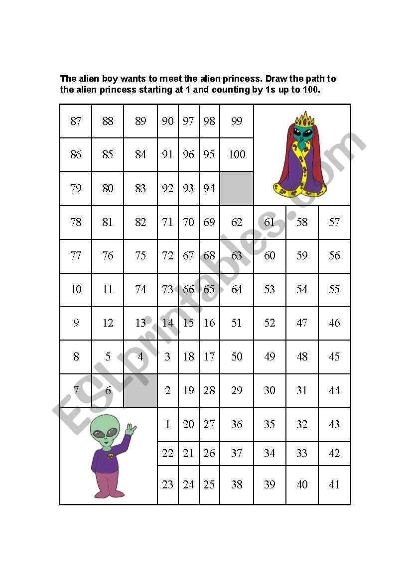 counting by 1 worksheet