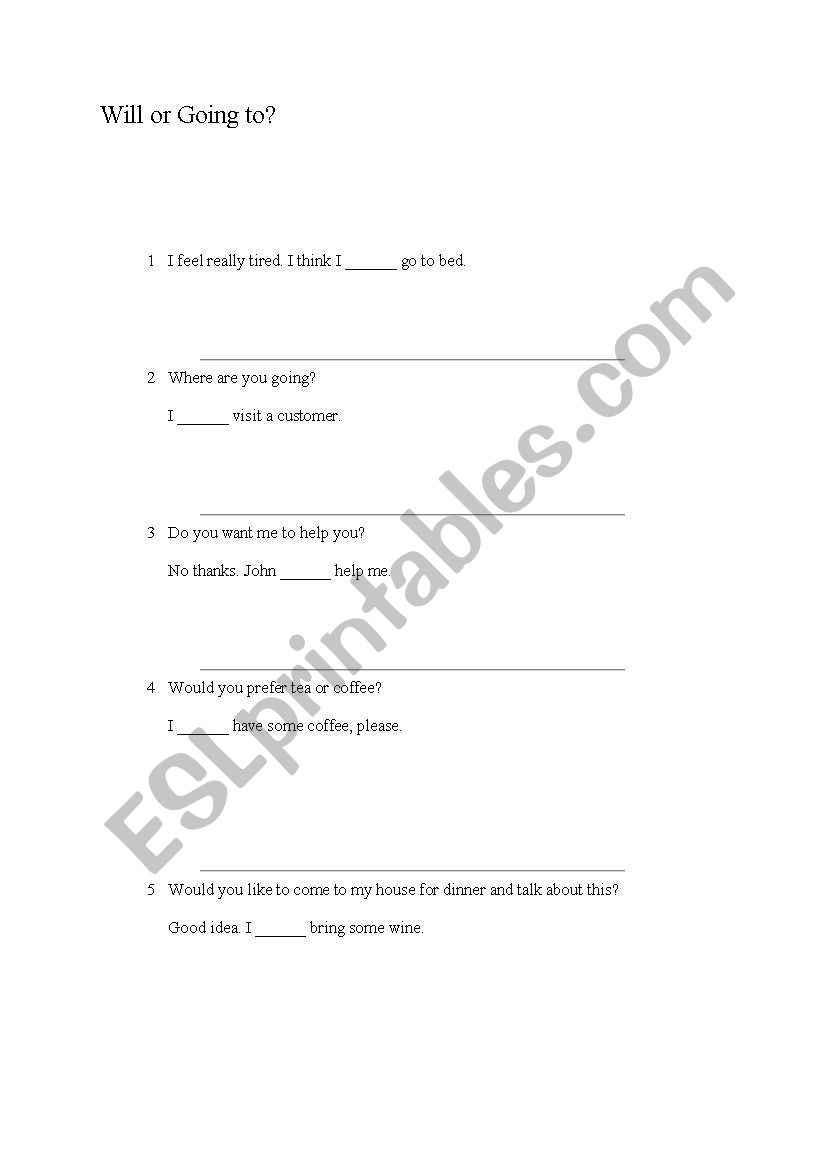 future worksheet