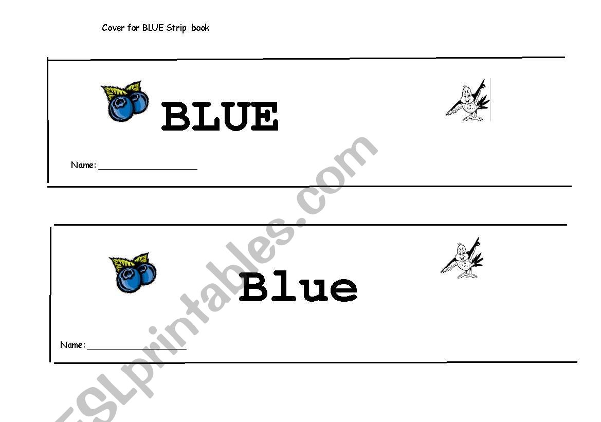 Blue Strip Booklet worksheet