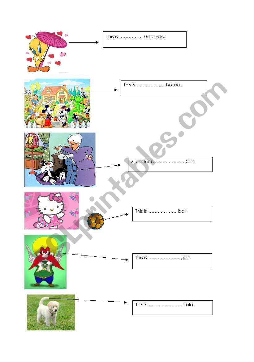 possessive pronouns worksheet