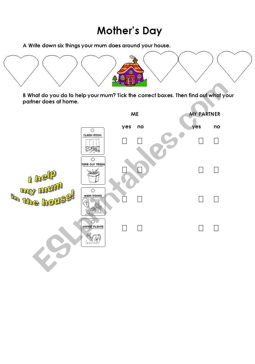 English worksheets: Mother´s Day