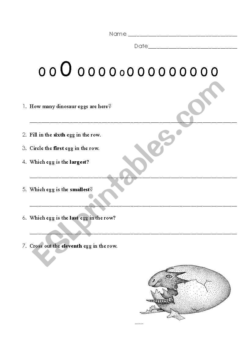 Dinosaur Numbers Activity worksheet