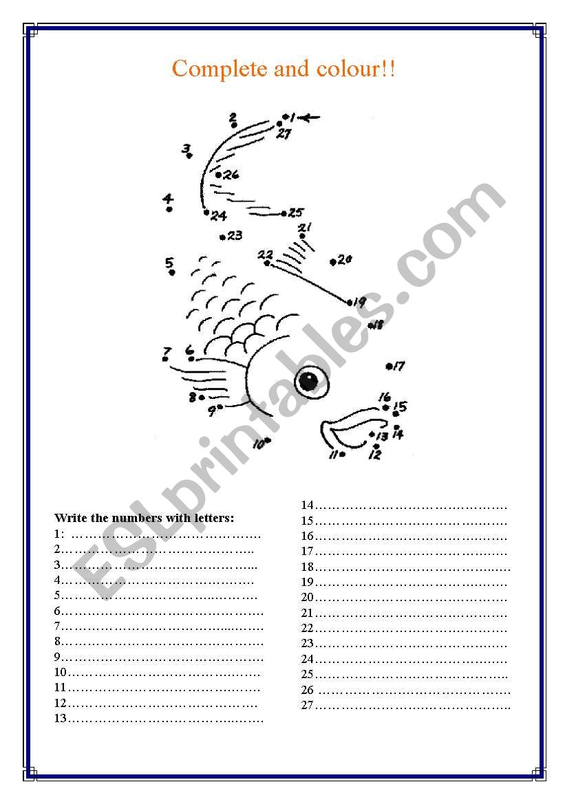 numbers - ESL worksheet by milena82