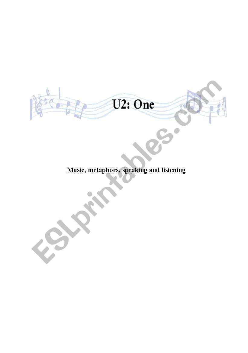 U2-One worksheet