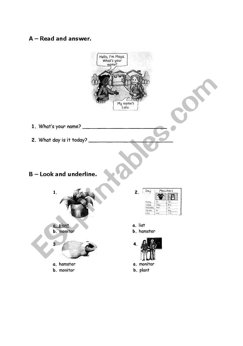 General Worksheet worksheet