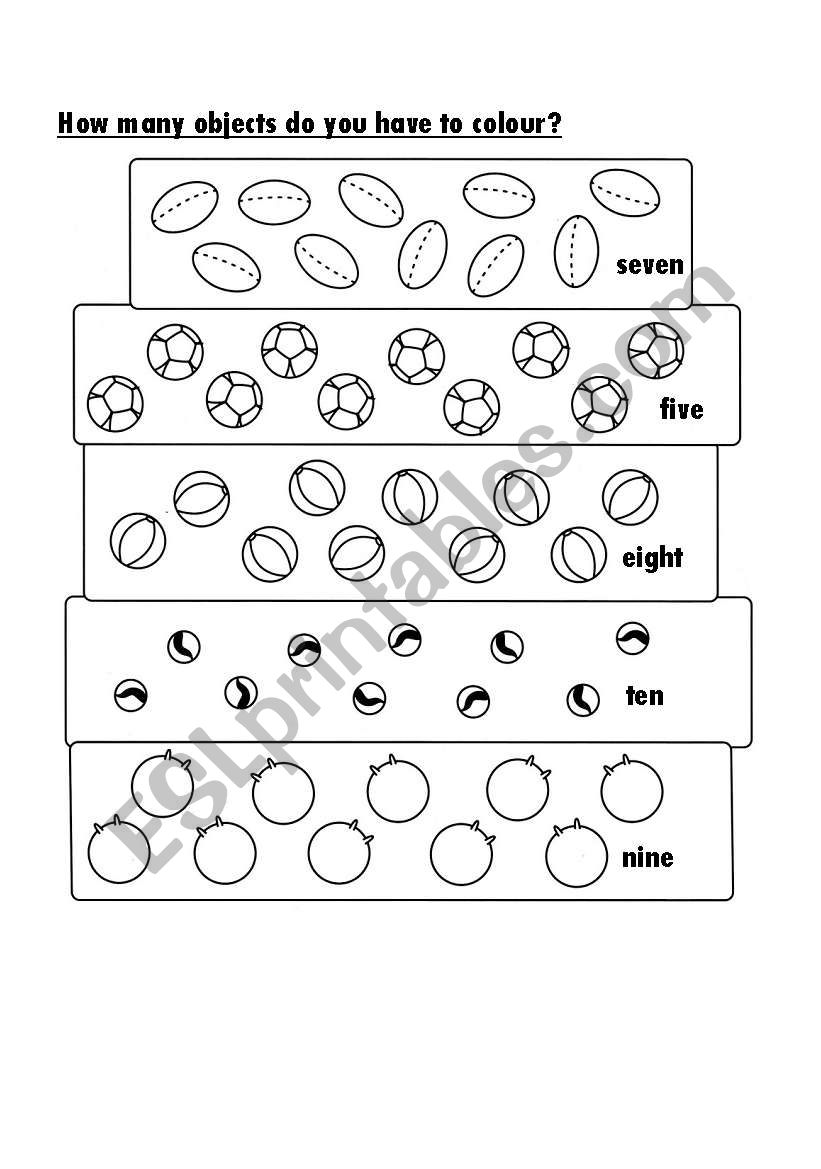 How many do you have to colour? --> the balls