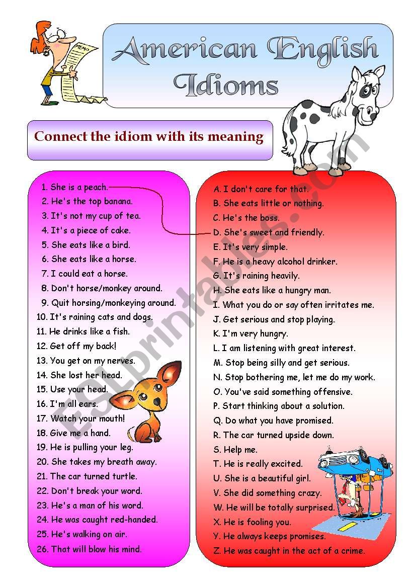 Idioms K - Learn American English Online