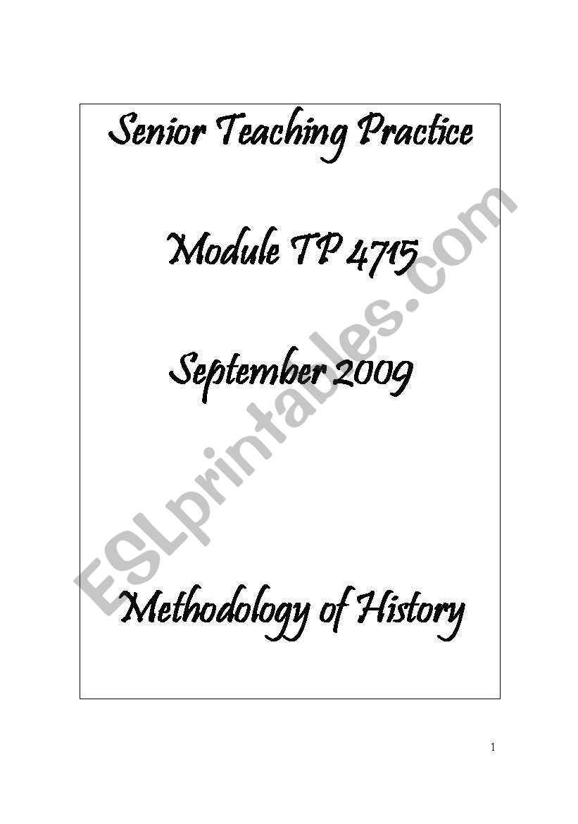 history guidelines worksheet