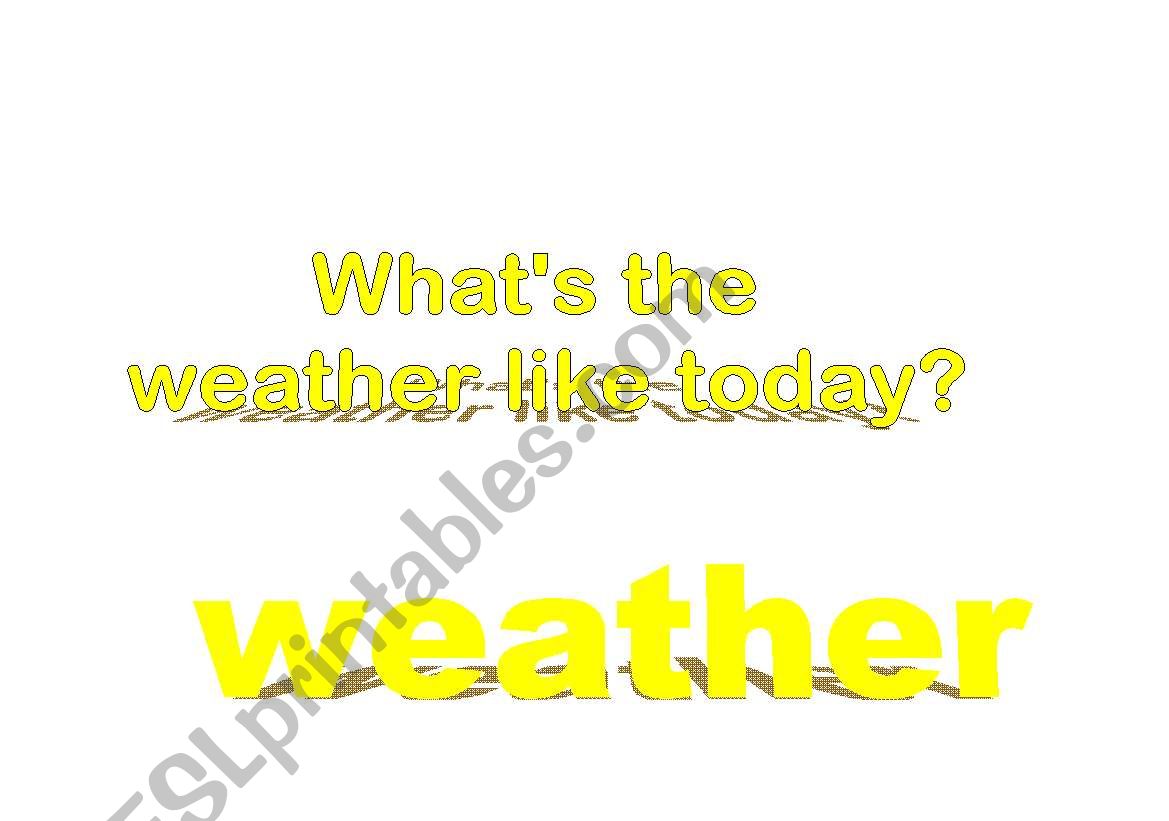 weather 1 worksheet