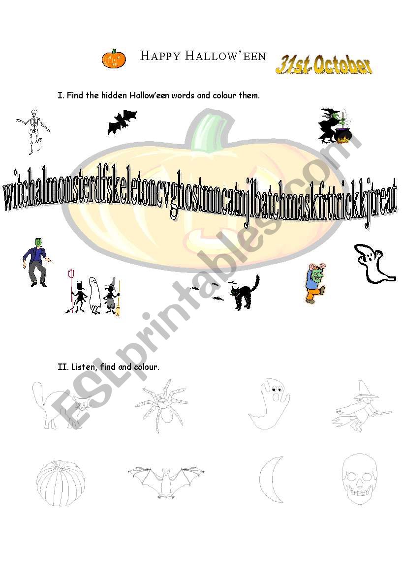 hallow´een fun - ESL worksheet by lroseta