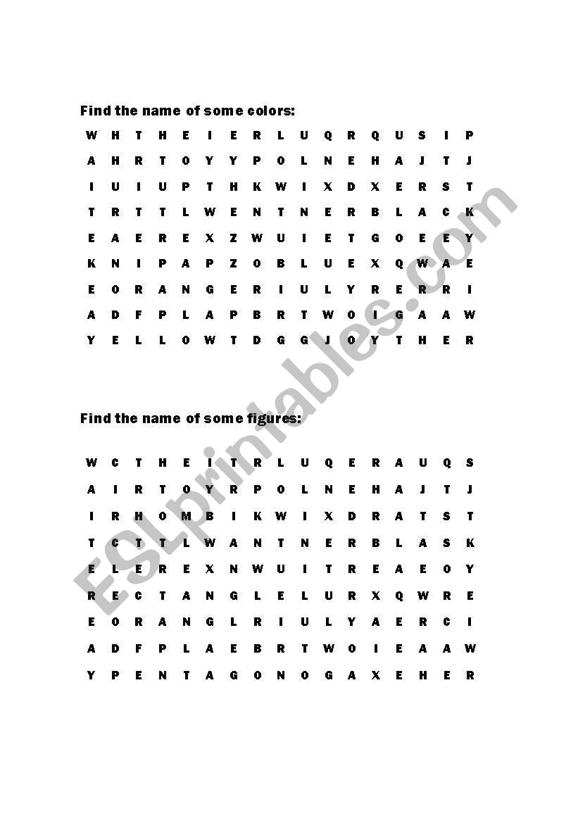 puzzle words worksheet