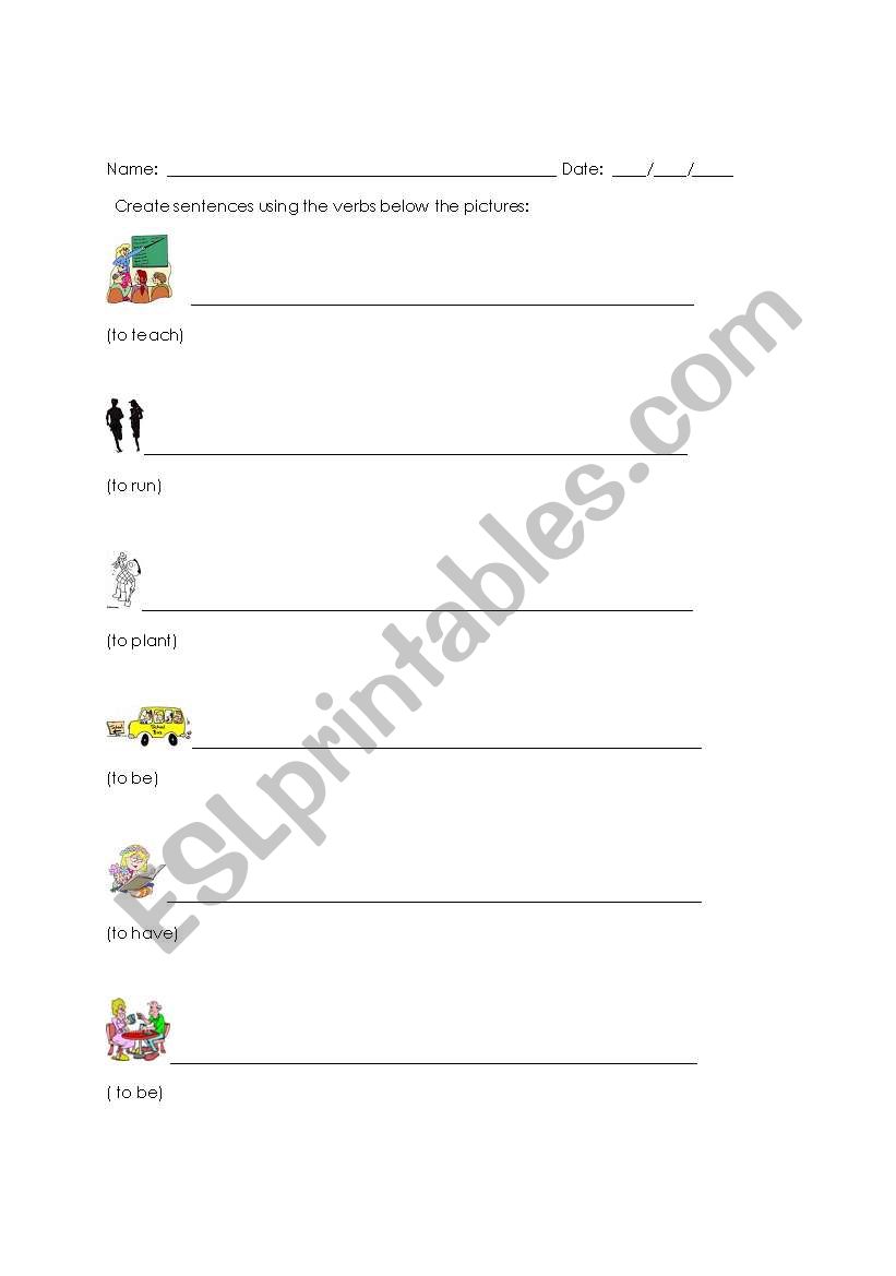 Sentence Structure practice worksheet