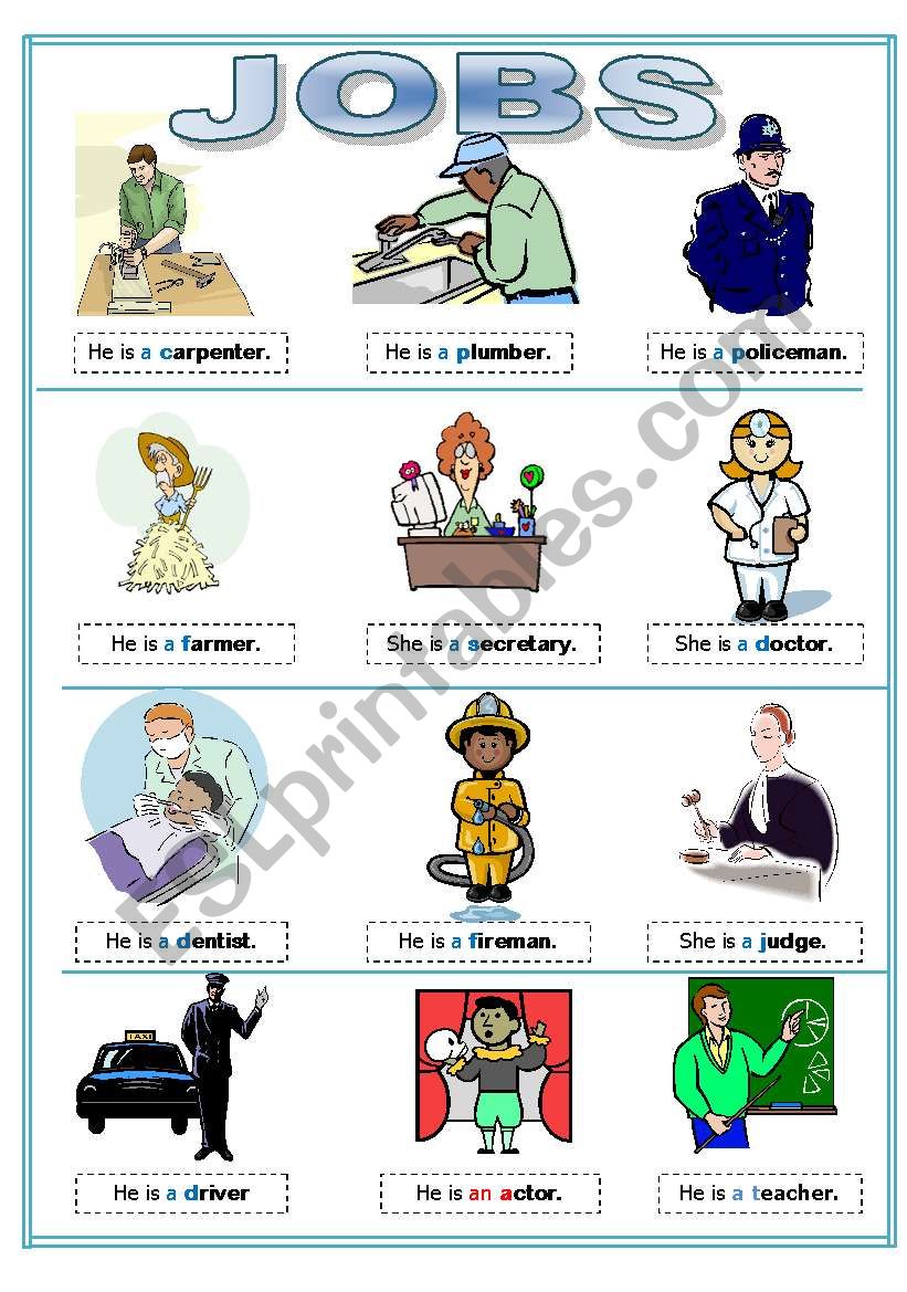 Jobs 2 worksheet