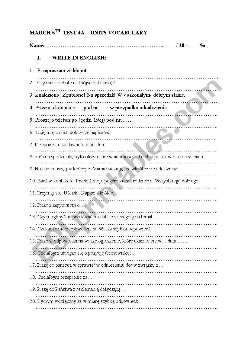 4z worksheet