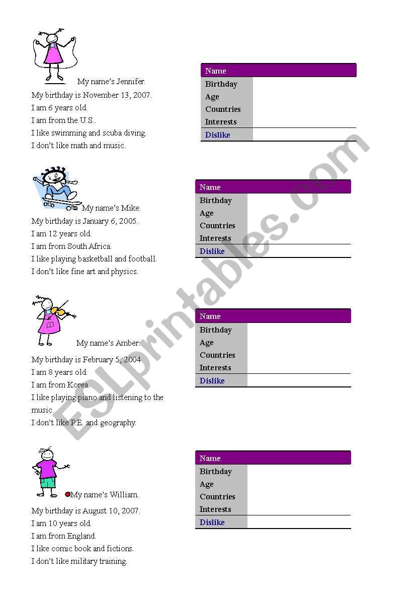 Meeting New Friends worksheet