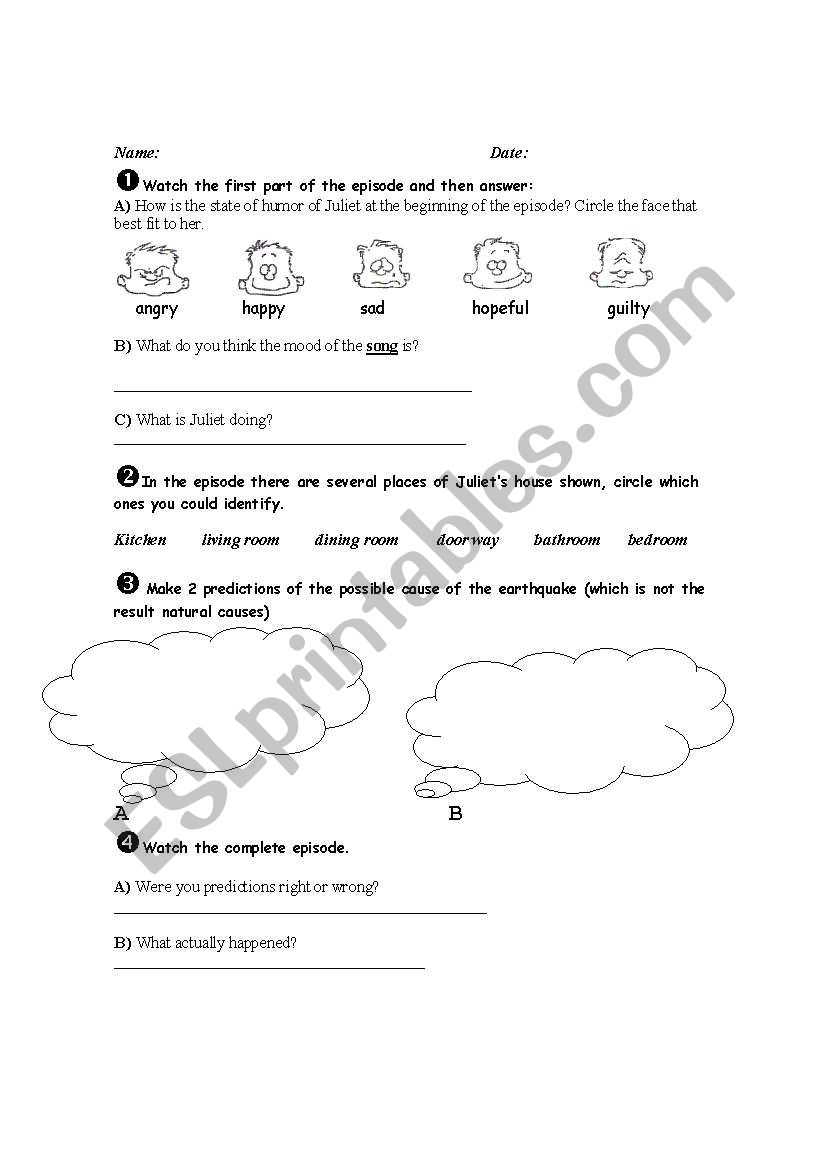 Listening Activity worksheet