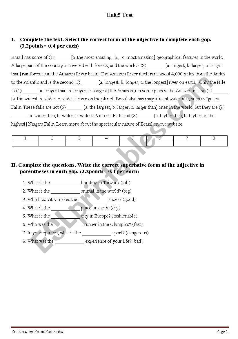 Complete the conversation worksheet