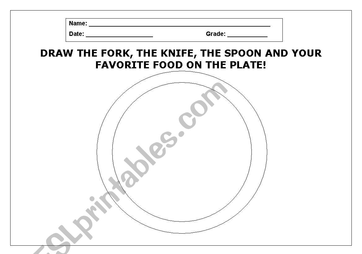 the plate worksheet