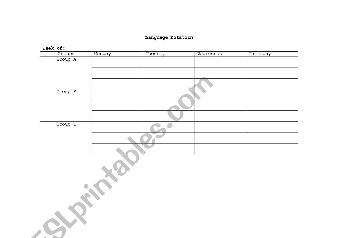 Language centers planning tool