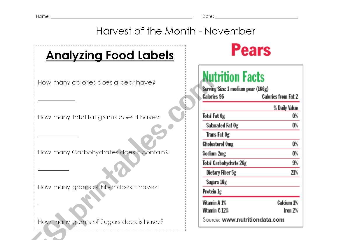 31 How To Read A Nutrition Label Worksheet - Labels Database 2020