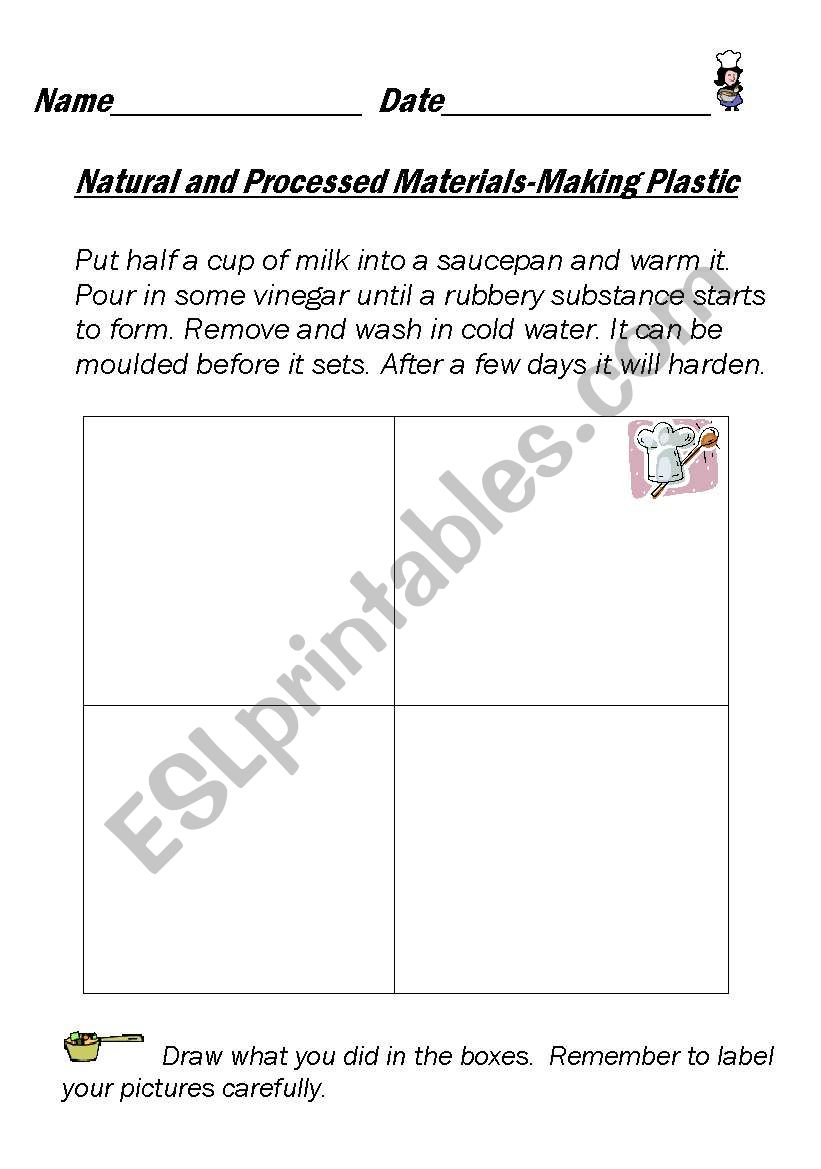 Natural and Processed Materials - Making Plastic