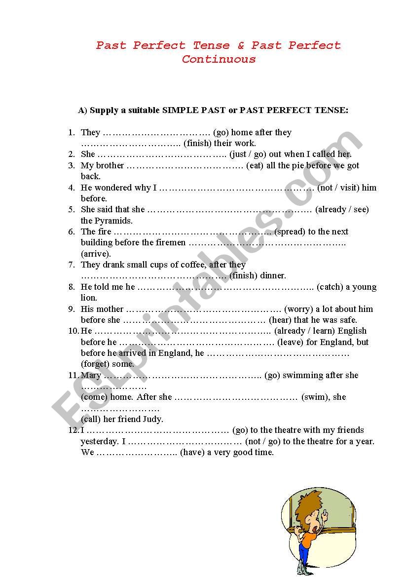 english-worksheets-past-perfect-and-past-perfect-continuous