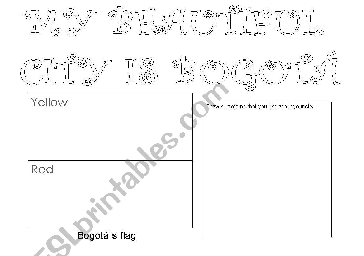 my beautiful city worksheet