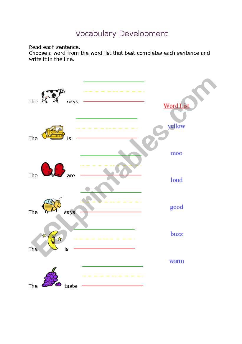 How things can be! worksheet