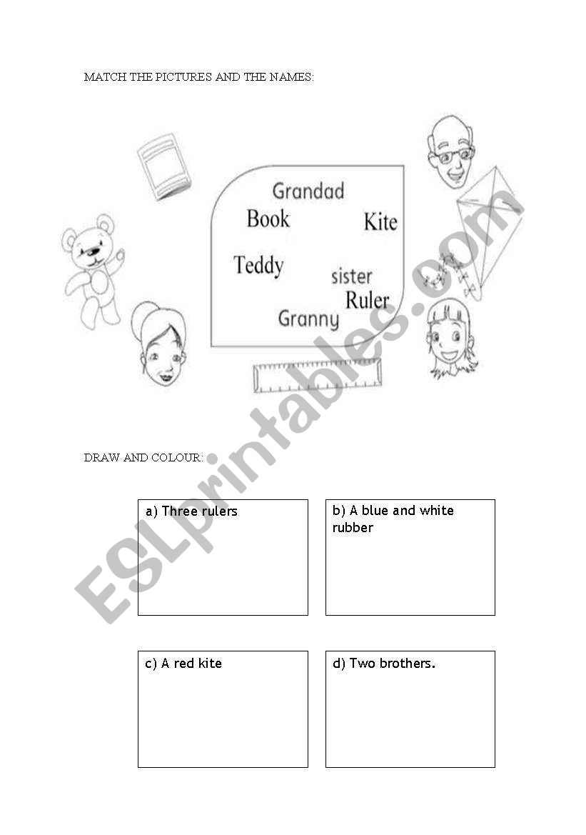 Happy Family worksheet