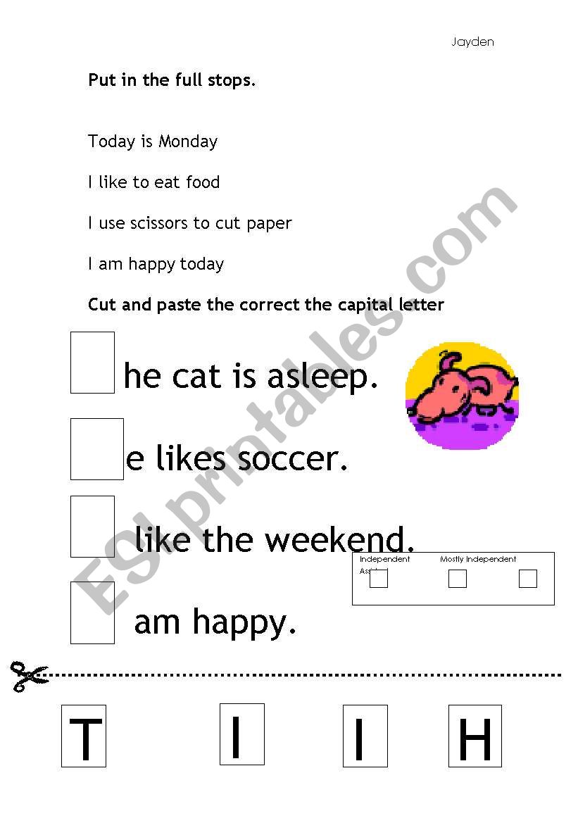 Basic Sentences worksheet