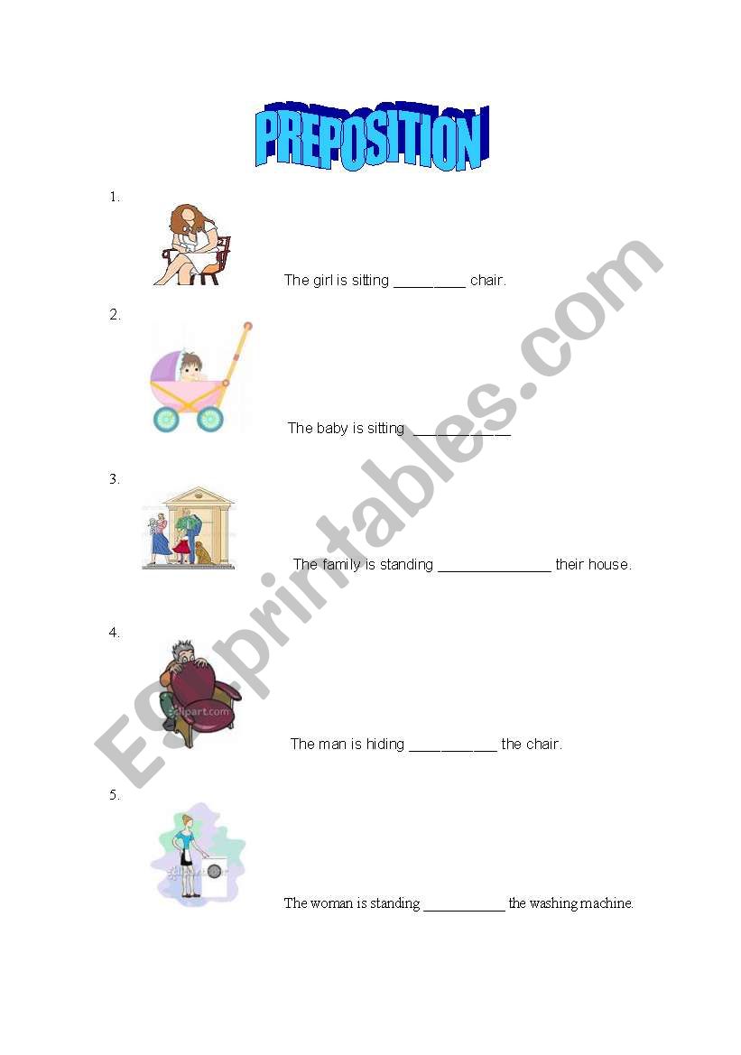 preposition worksheet