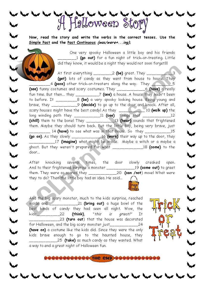 Halloween Printable Story