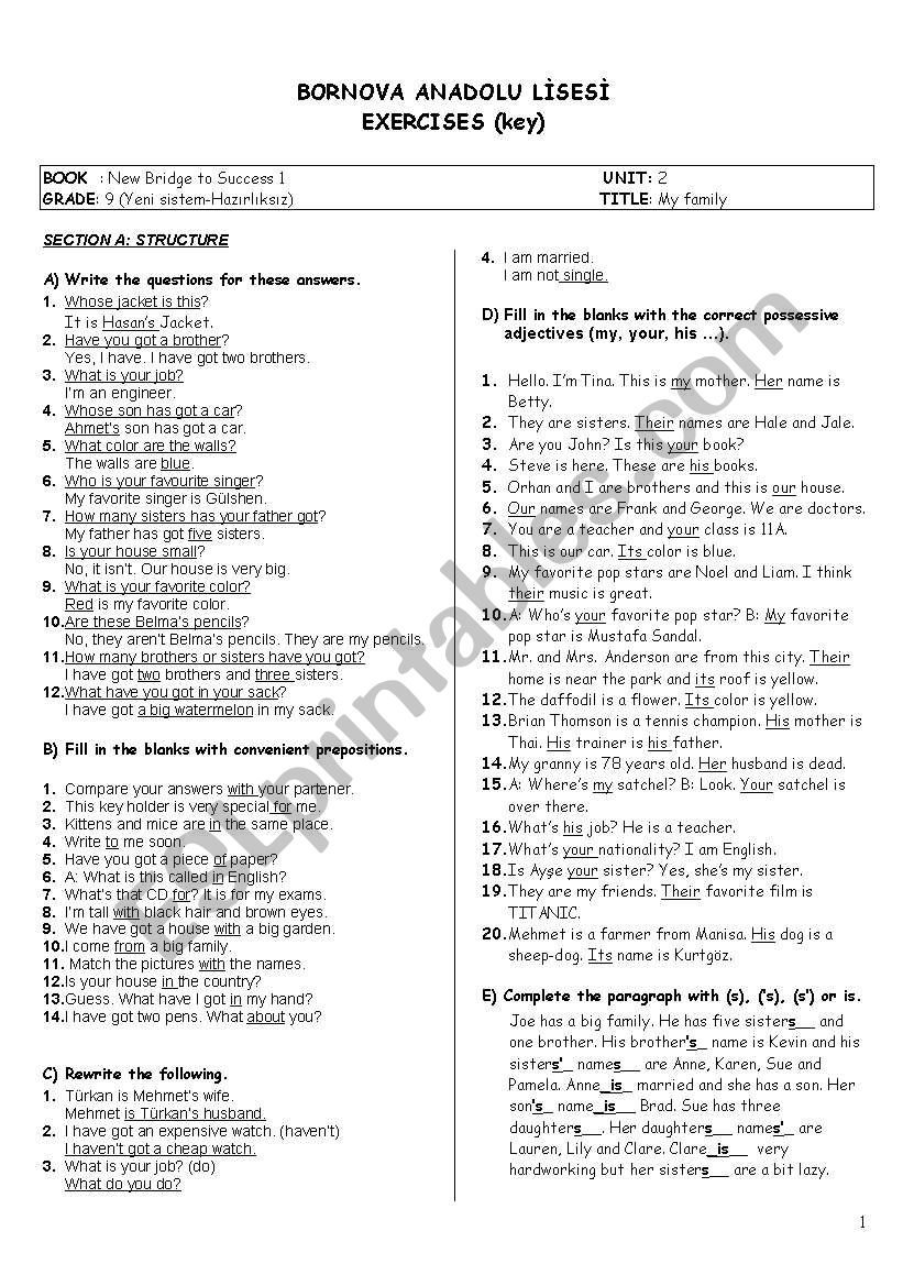 consolidation worksheet