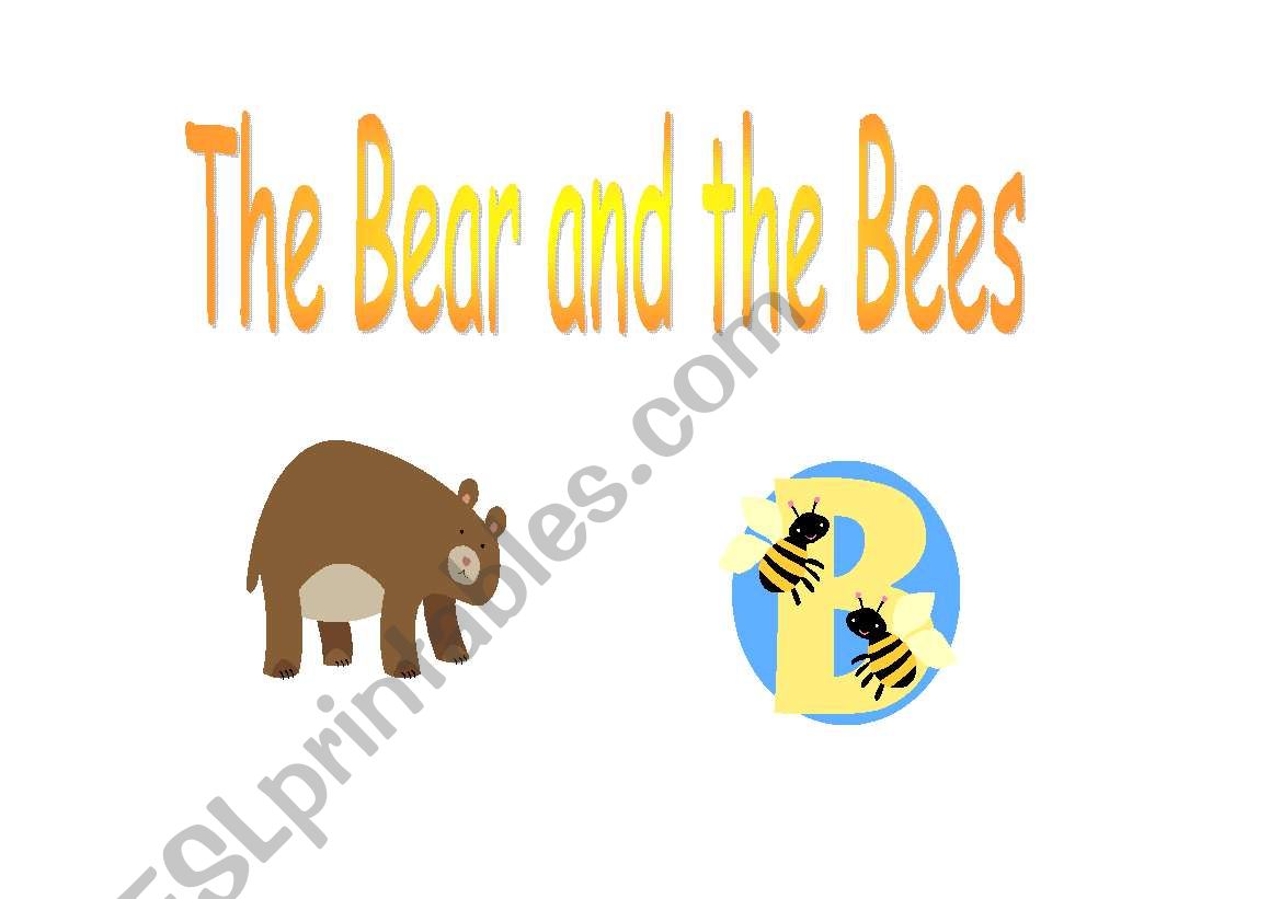 The bear and the bees worksheet