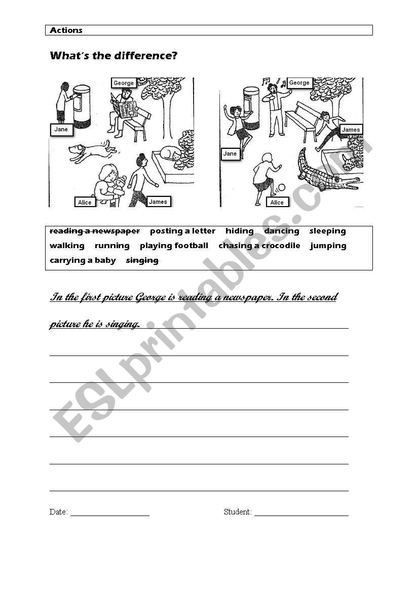 What´s the difference? - ESL worksheet by veljaca82