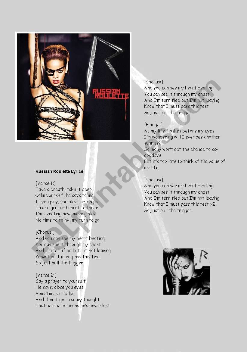 Rihanna - Russian Roulette con letra / with lyrics 