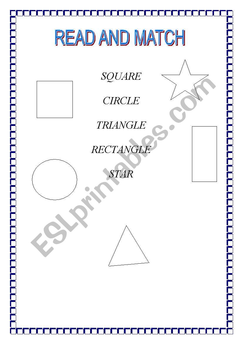 shapes worksheet